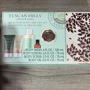 Tuscan Hills Spearmint & Argan Oil Luxury Body Wash Set